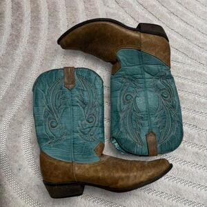 Coconuts By Matisse Turquoise Gaucho Western Boot Size 8.5/9 Boho Western
